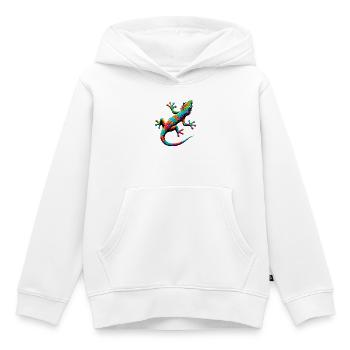 Gecko - Kinder Premium Organic Hoodie - Weiß - Vorne - AI Model Kid Female (0cm)