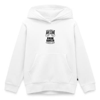 Breakdance Breakdance Breakdance Breakdance - Sweat Premium à capuche enfant bio - blanc - Devant - AI Model Kid Female (0cm)