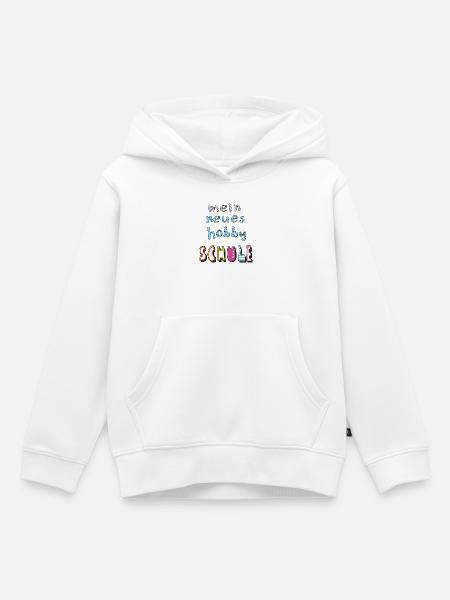 Schule Schulkind - Kinder Premium Organic Hoodie - Weiß