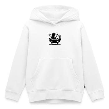 Niedlicher Bär in der Badewanne - Kinder Premium Organic Hoodie - Weiß - Vorne - AI Model Kid Female (0cm)