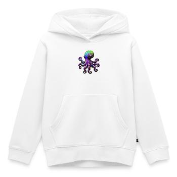 Krake - Kinder Premium Organic Hoodie - Weiß - Vorne - AI Model Kid Female (0cm)