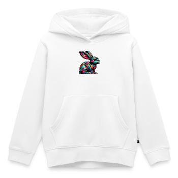 Kaninchen - Kinder Premium Organic Hoodie - Weiß - Vorne - AI Model Kid Female (0cm)
