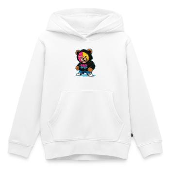 Grummelige Bär - Kinder Premium Organic Hoodie - Weiß - Vorne - AI Model Kid Female (0cm)