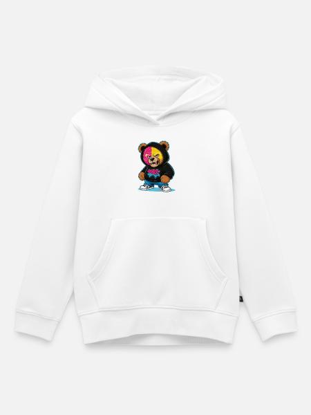 Grummelige Bär - Kinder Premium Organic Hoodie - Weiß