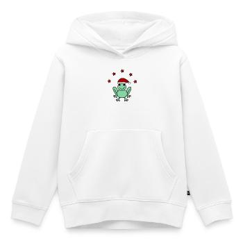 anniversaire. anniversaire décennie. humour. drôle - Sweat Premium à capuche enfant bio - blanc - Devant - AI Model Kid Female (0cm)