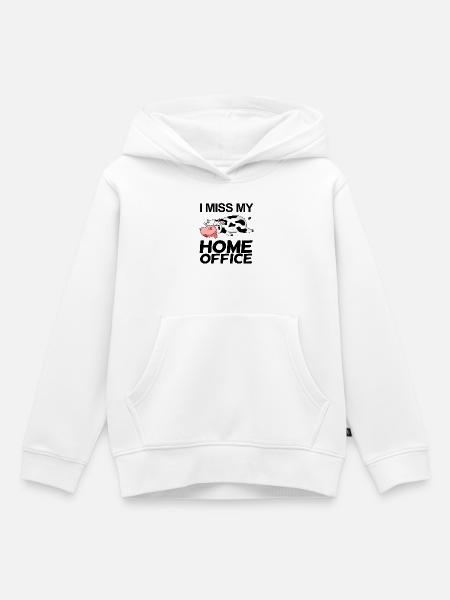 Home Office Spruch lustig - Kinder Premium Organic Hoodie - Weiß