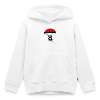 Adrenaline Council: Adventure Calls - Kids Premium Organic Hoodie - white - Front - AI Model Kid Female (0cm)