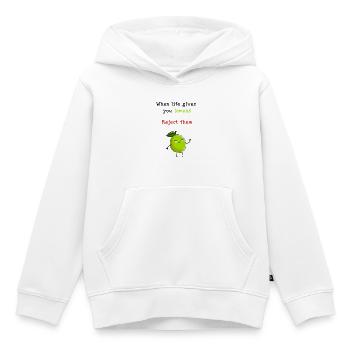 When Life Gives You Lemons, Reject Them - Kids Premium Organic Hoodie - white - Front - AI Model Kid Female (0cm)