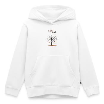 Kahler Baum „Herbstverliebt“ Humor - Kinder Premium Organic Hoodie - Weiß - Vorne - AI Model Kid Female (0cm)