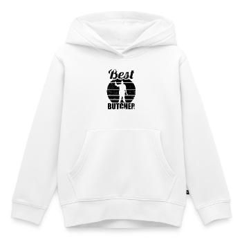 Metzger - Kinder Premium Organic Hoodie - Weiß - Vorne - AI Model Kid Female (0cm)