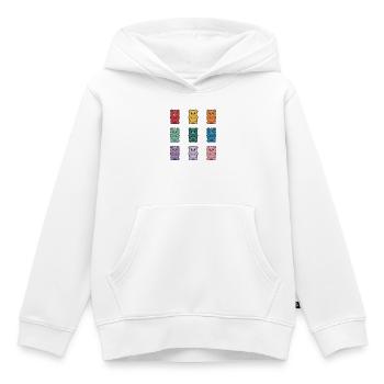 Entzückende Gummibärchen-Kollektion - Kinder Premium Organic Hoodie - Weiß - Vorne - AI Model Kid Female (0cm)