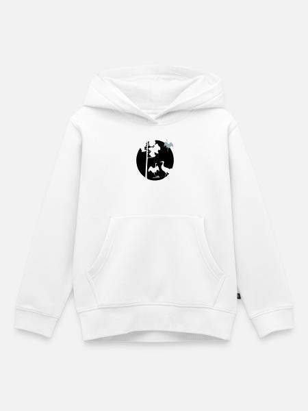 Afrika Kraniche - Kinder Premium Organic Hoodie - Weiß