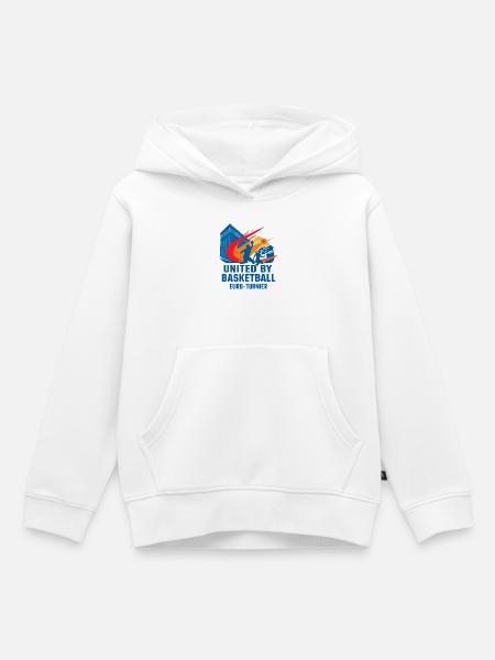 Basketball Turnier - Kinder Premium Organic Hoodie - Weiß