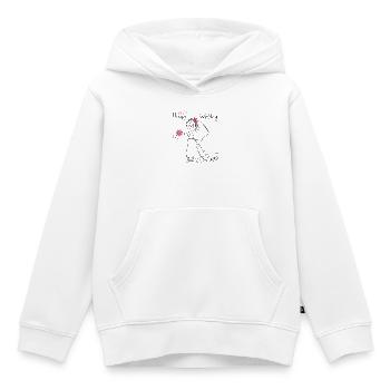 Happy Wedding Hochzeit - Kinder Premium Organic Hoodie - Weiß - Vorne - AI Model Kid Female (0cm)