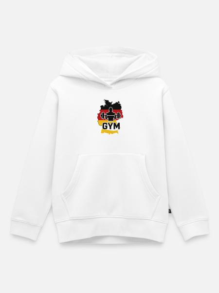 Muscle Nation DE - Kinder Premium Organic Hoodie - Weiß