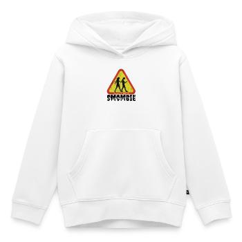 L’avertissement de circulation ne soit pas un - Sweat Premium à capuche enfant bio - blanc - Devant - AI Model Kid Female (0cm)