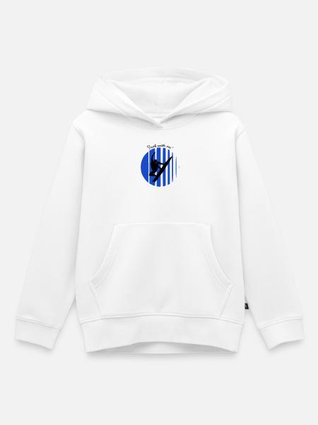 Wellenreiter - Kinder Premium Organic Hoodie - Weiß