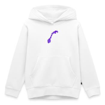 Norvège - Norvège - Norvège - Drapeau - Scandinavie - Sweat Premium à capuche enfant bio - blanc - Devant - AI Model Kid Female (0cm)