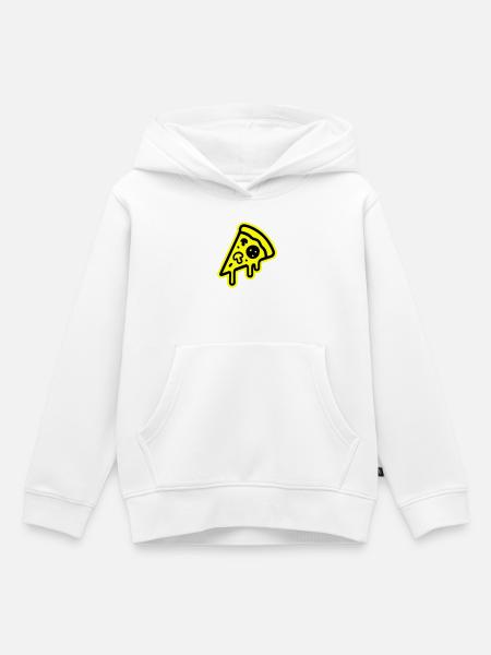 Pizza Symbol - Kinder Premium Organic Hoodie - Weiß
