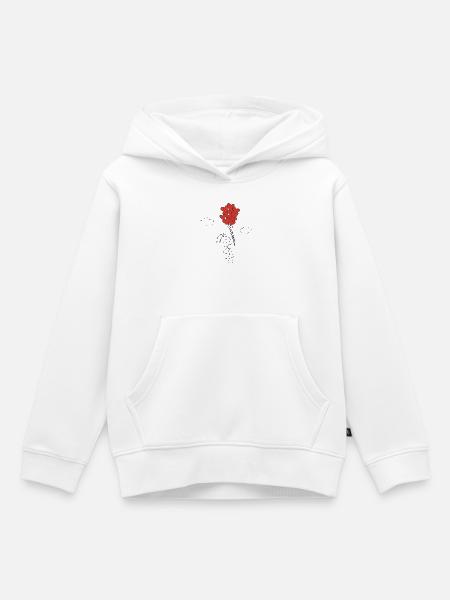 Mignonne - Sweat Premium à capuche enfant bio - blanc