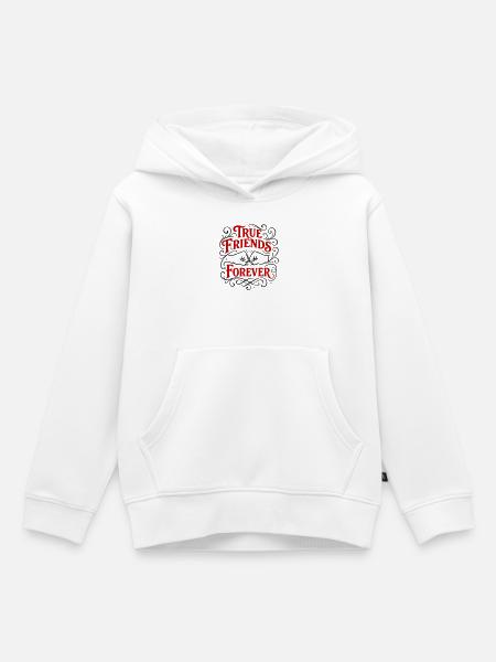 Treue Freunde Für Immer - Kinder Premium Organic Hoodie - Weiß
