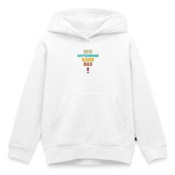 Bautechniker als Lustig - Kinder Premium Organic Hoodie - Weiß - Vorne - AI Model Kid Female (0cm)