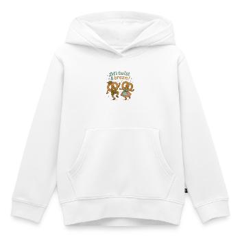 Tanzende Brezn im Bayern Stil - Kinder Premium Organic Hoodie - Weiß - Vorne - AI Model Kid Female (0cm)