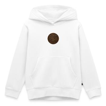 Aztec Calendar Stone Relief - Kids Premium Organic Hoodie - white - Front - AI Model Kid Female (0cm)