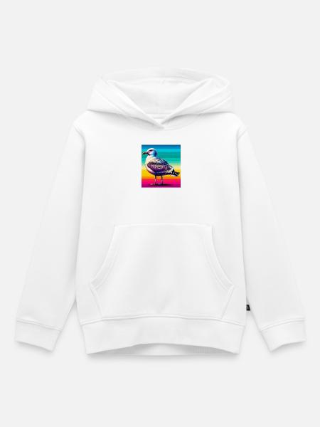 Möwe - Kinder Premium Organic Hoodie - Weiß