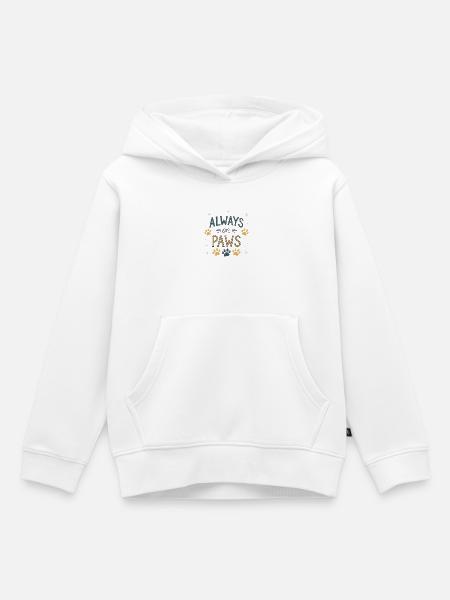 Immer auf den Beinen - Kinder Premium Organic Hoodie - Weiß