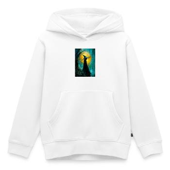 Mondscheinhexe im Sonnenbeschienenen Hain - Kinder Premium Organic Hoodie - Weiß - Vorne - AI Model Kid Female (0cm)