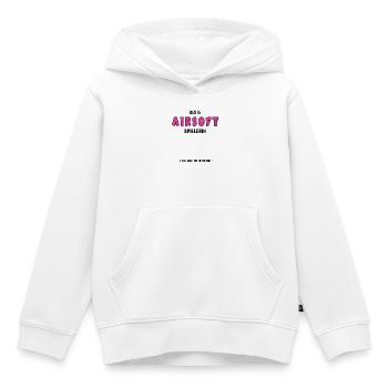 Joueur d’Airsoft Meilleur anniversaire d’Airsofter - Sweat Premium à capuche enfant bio - blanc - Devant - AI Model Kid Female (0cm)