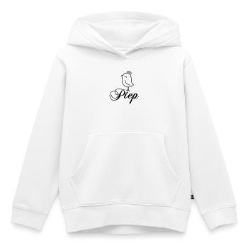 Spatz Piep mit Krone – Piepmatz Vogel Cartoon - Kinder Premium Organic Hoodie - Weiß - Vorne - AI Model Kid Female (0cm)