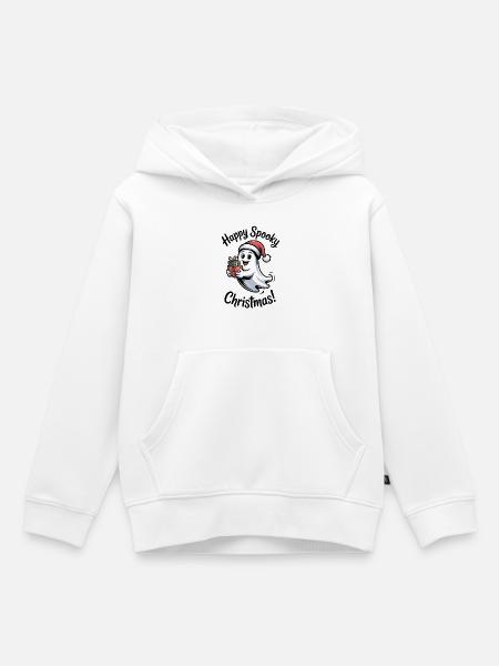 Weihnachtsgeist mit Geschenken - Kinder Premium Organic Hoodie - Weiß