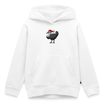 Bouquet Noël - Sweat Premium à capuche enfant bio - blanc - Devant - AI Model Kid Female (0cm)