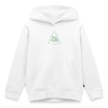 Feliz Natal Tannenbaum Weihnachtsdesign - Kinder Premium Organic Hoodie - Weiß - Vorne - AI Model Kid Female (0cm)
