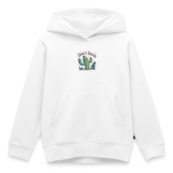 Kakteen fassen nicht an - Kinder Premium Organic Hoodie - Weiß - Vorne - AI Model Kid Female (0cm)