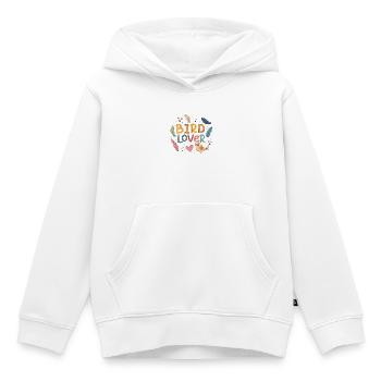 Amoureux des oiseaux - Sweat Premium à capuche enfant bio - blanc - Devant - AI Model Kid Female (0cm)