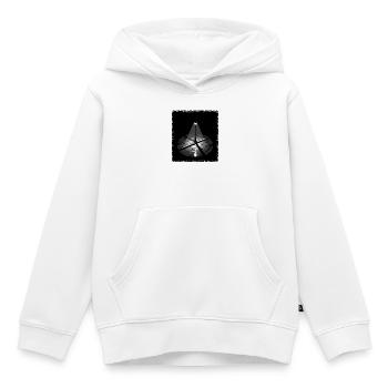 Einsame Straßenlaterne Nachtbeleuchtung Grunge - Kinder Premium Organic Hoodie - Weiß - Vorne - AI Model Kid Female (0cm)