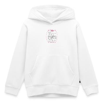 Bridal Checklist Pink - Kids Premium Organic Hoodie - white - Front - AI Model Kid Female (0cm)