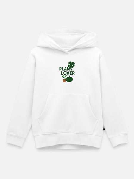 Pflanzenliebe Design - Kinder Premium Organic Hoodie - Weiß