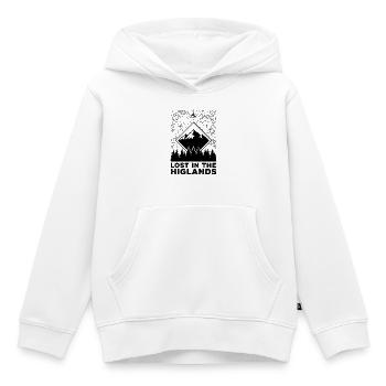 Lost In The Highlands - Kids Premium Organic Hoodie - white - Front - AI Model Kid Female (0cm)