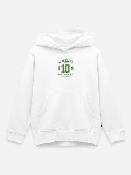 Uni Varsity 10 Logo Stil - Kinder Premium Organic Hoodie - Weiß
