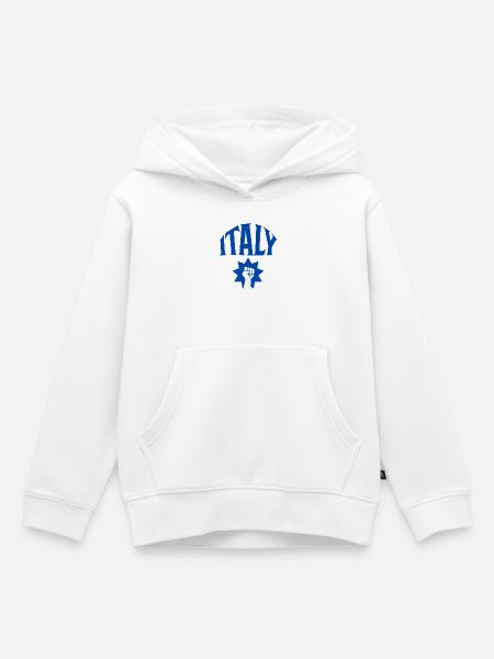 Italy - Kinder Premium Organic Hoodie - Weiß