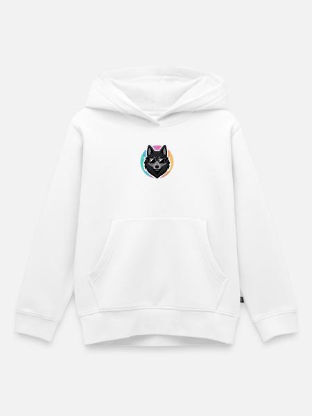 Wolf-Chic-Sonnenbrillen - Kinder Premium Organic Hoodie - Weiß