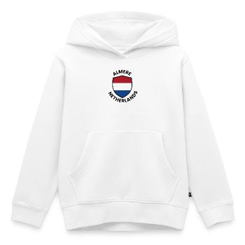 Almere Shield, Niederlande - Kinder Premium Organic Hoodie - Weiß - Vorne - AI Model Kid Female (0cm)