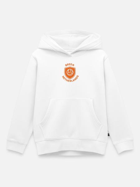 Breite Salven - Kinder Premium Organic Hoodie - Weiß