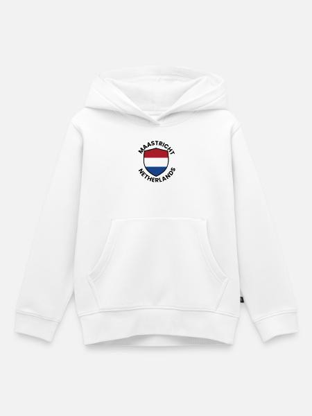 Maastricht Shield Niederländische Flagge - Kinder Premium Organic Hoodie - Weiß