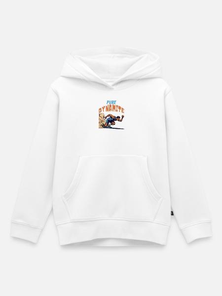 Sprinter: Pure Dynamite - Kinder Premium Organic Hoodie - Weiß