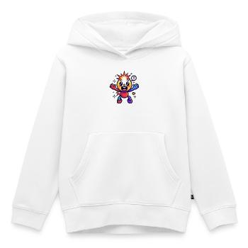 Buntes Sternpuppen-Kuscheltier - Kinder Premium Organic Hoodie - Weiß - Vorne - AI Model Kid Female (0cm)